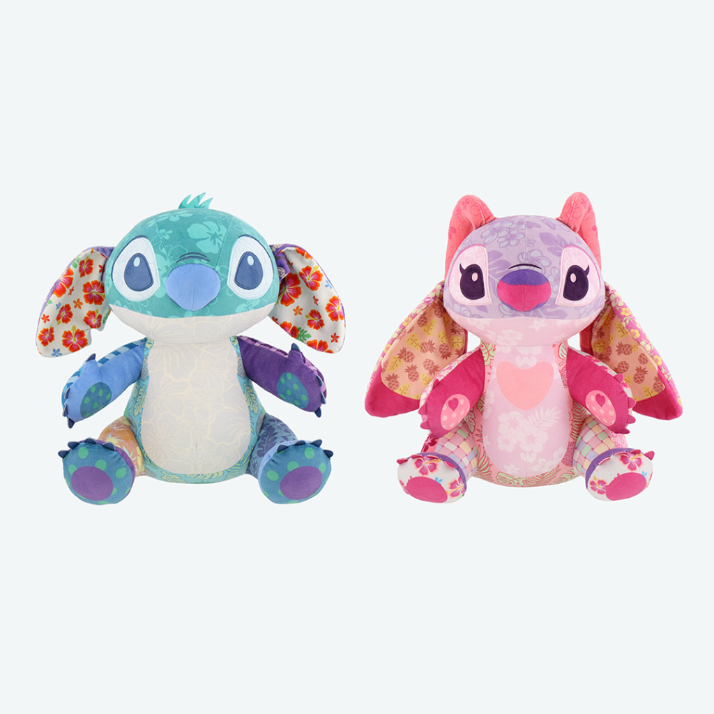 Park Stitch and Angel Plushes