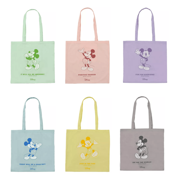 Store Mickey Color Tote Bags