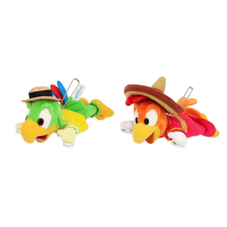Park Jose and Panchito Clip Plush Keychains