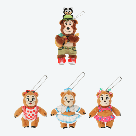 Park Country Bear Summer Plush Keychains