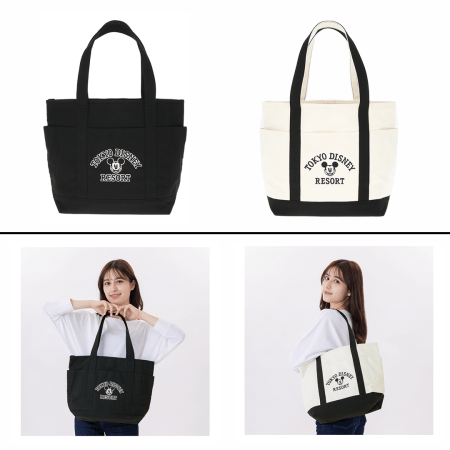 Park Black and White Tote Bags