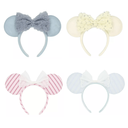 Park Rose Bow & Stripe Ears