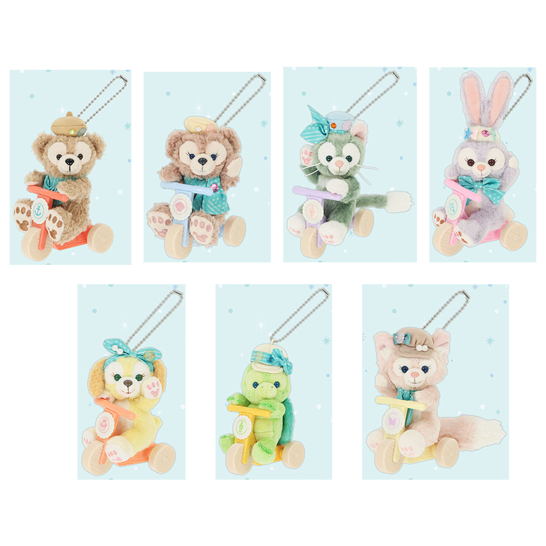 Park Duffy Tricycle Plush Keychains