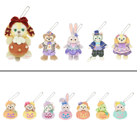 Park 2026 Duffy Halloween Plush Keychains