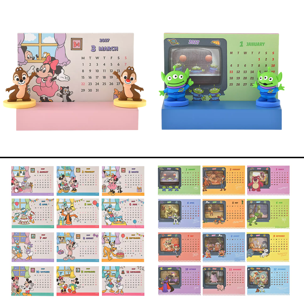 Store 2027 Figure Desk Calendars